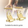 2PCS Roller String Tree Retainer with Screw Accessory for Electric Guitar Bass (Gold)
