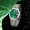 Citizen Sapphire Glass 50M Waterproof Mechanical Movement Stainless Steel Watch Green Dial Men watches NJ0150-81X