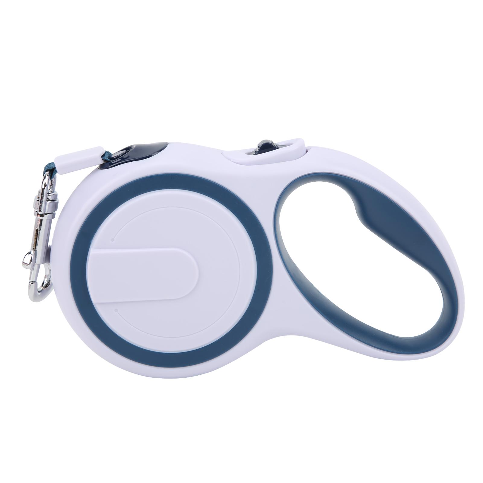 

Автоматический тяговый трос для домашних животных, выдвижная нескользящая ручка, одноручный тормоз, поводок для собак для маленьких и 3meter / 9.8ft синий