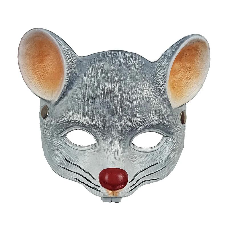 Foam Rat Face 3D Half Face Cover Cosplay Props Costumes Accessories Mouse Animal Masks Halloween Cosplay Mask Party Props