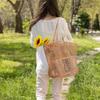 1pcs Mesh Beach Bag  Women's Shoulder Tote Bag  Large Capacity Foldable Mesh Swim Bag with Pocket Bag