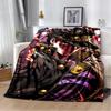 3D Cartoon Jojo's Bizarre Adventure Anime Blanket,Soft Throw Blanket for Home Bedroom Bed Sofa Travel Picnic Office Cover Kids
