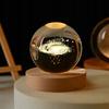 Glass Ball Night Lamp 6Cm Usb Powered For Children's Room Galaxy