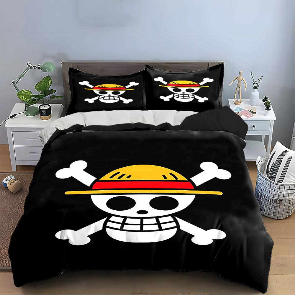 Skull & Hat Bedding Set Bedding Duvet Cover Set Duvet Cover Pillowcases (1 * Duvet Cover 2 * Pillowcases, without duvet insert)
