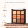 Mijoqo Earth Tones: 9-Color Chocolate Eyeshadow Palette with Matte, Shimmer, and Glitter Shades for Brightening Students' Eye Makeup.