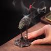 Creative Mini Aromatherapy Furnace, Home Indoor Zen Tea Ceremony Decorations, Metal Alloy, Crane style Small Incense Burner, 1Pc