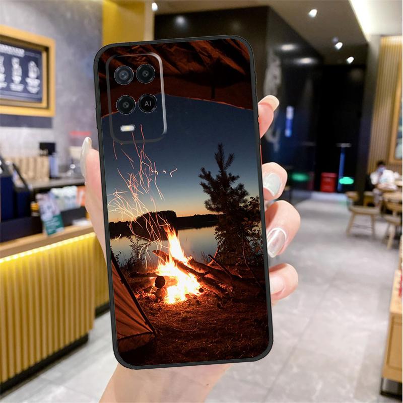 Camping Nature Case For Oppo A96 A76 A16 A17 A18 A60 A80 A40 A38 A58 A78 A98 A94 A74 A54 A15 A57 A77 A5 Pro