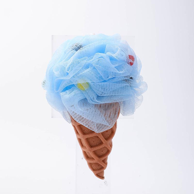 

1 шт. Мороженое Высококачественный ПЭ материал Шарик для ванны Радужный шарик для ванны Милый мультяшный Новый креативный инструмент для купания Креативный подарок синий