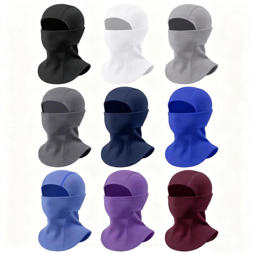 Winter Kid Balaclava Mask Thickened Plush Lined Warm Cycling Full Face Mask Windproof Thermal Quick Dry Skiing Face Cover