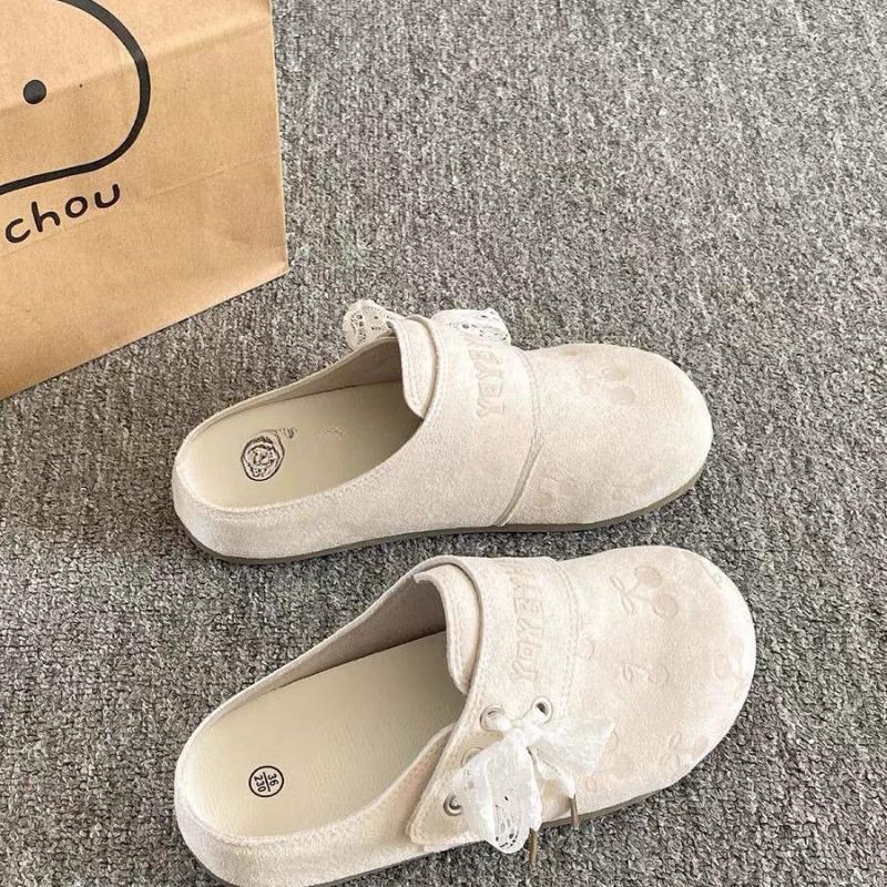 One-pedal Sandals Women's New Summer with Skirt Bag Head Half Slippers Lazy Shoes