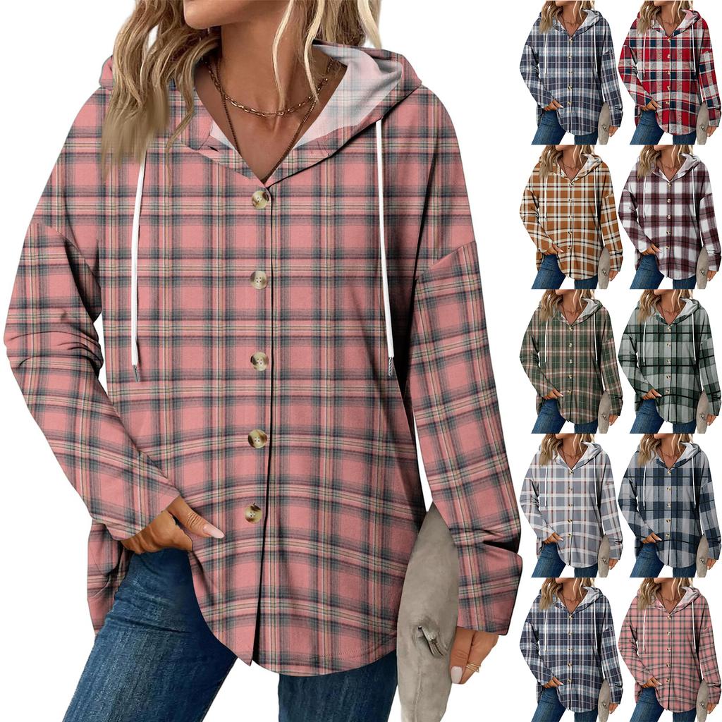 Dámský módní ležérní raglánový kabát se stahovací šňůrkou a dlouhým rukávem, vintage kabát s kapucí na knoflíky