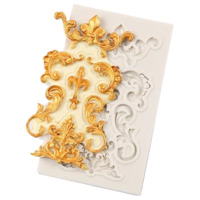 Silicone Mold European Embossed Shape  Pastry Chocolate Pudding Silicone Mold Cake Decorating Tools