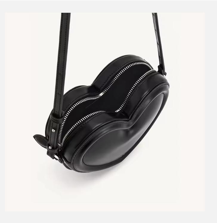 Damenmode Pendler Ein-Schulter Umhängetasche, Nischendesign Liebestasche, Herzförmige Umhängetasche