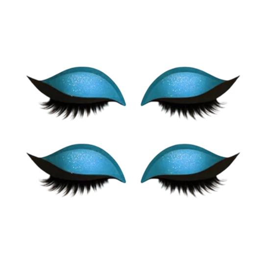 1/2/3/4/5 Pairs Lazy Eye Shadow Eyelash Patch 2-in-1 Eyeshadow Eyelashes Makeup Stickers