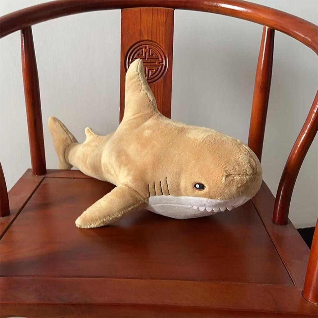 Shark Plush Pillow Toy - Soft Simulation Sleeping Doll & Sofa Cushion