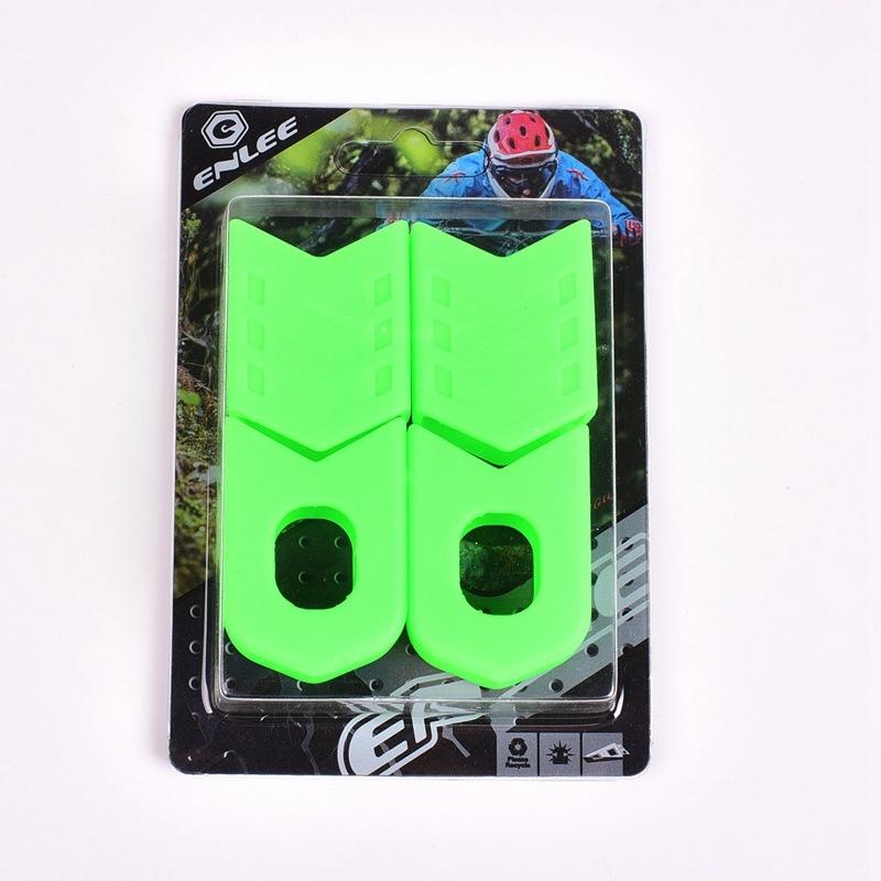 4Pcs Silicone Bicycle Crank Protective Cover Universal Fit for Mountain Bike Durable Crank Cover