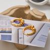 Youthway Two Color Multi Loop Dangle Hoop Earring Modern Style Minimalist Stainless Steel Women Ears Jewelry
