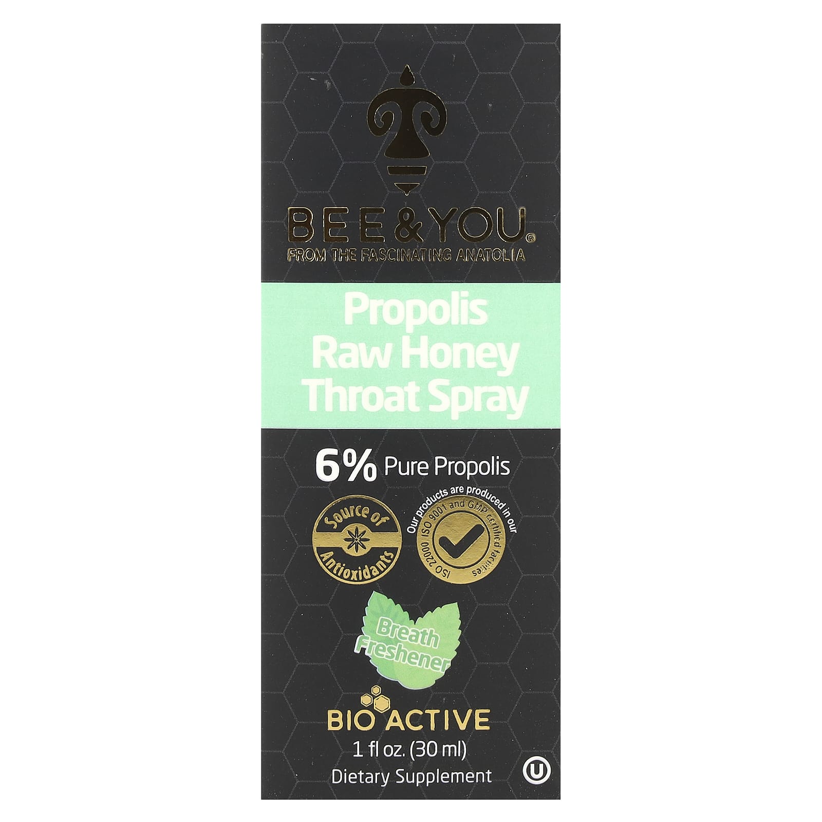 

Bee & You, Propolis Raw Honey Neck Spray, 30Ml(1Fl Oz)