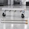 Stainless Steel Pressure Washer Attachment with Extension Rods QuickCoupling Wheels MultiNozzle