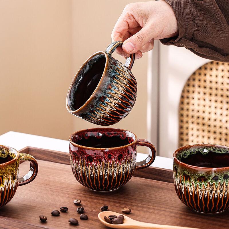 OLOEY Japanese Retro Kiln Glaze Ceramic Coffee Cup