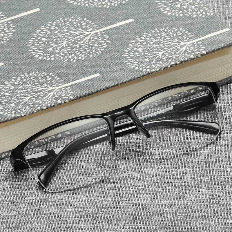 Half-frame Ultra-light Reading Spectacles High Definition Reading Spectacles Clear Eye Care Elderly Eyeglasses Males Spectacles