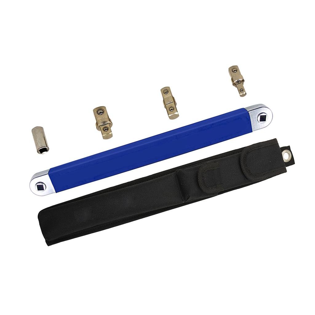 Offset Verlängerungsschlüssel-Set Hochkohlenstoffstahl Multifunktionaler Ratschen-Verlängerungsschlüssel mit 3