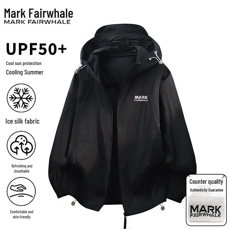 Mark Fairwhale Men s Summer Ice-Feel Sun Protection Hooded Jacket S