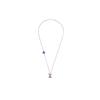 Louis Vuitton Lv Cross Letter Color Logo 925 Silver Necklace Unisex Necklace MP3353