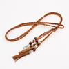 Retro Ethnic Style Waist Band Korean Hand Woven Waist Rope Dress Styling Accessories Tassel Belt Pendant Thin Waist Chain Belts