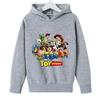 Adorable Toy Story Characters Light Purple Hoodie for Kids – Energetic Spring & Autumn Cartoon Jacket