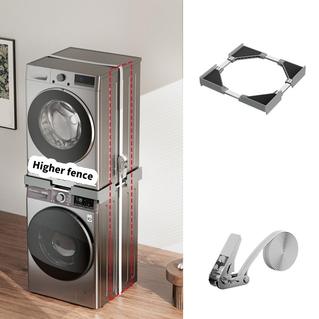 Washing Machine Stand Washing Machine Dryer Fridge Pedestal Adjustable Length Anti Vibration Anti Noise Drying Rack