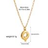 Stainless steel bubble English 26 letter necklace pendant personalized three-dimensional collarbone chain with jewelry