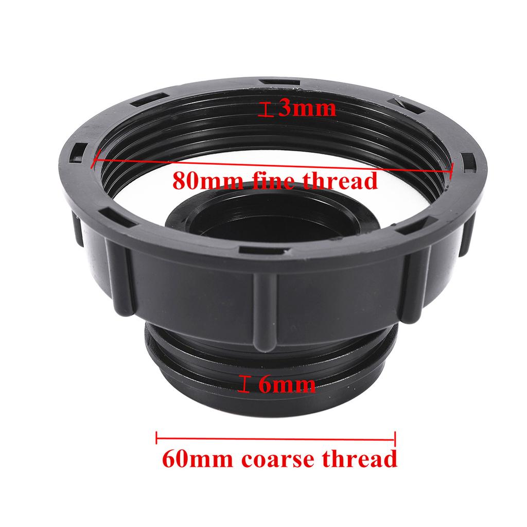1/5Pcs IBC Tank Connectors S60/100mm Coarse Thread End Caps S62/80/100mm Reducing Joints Garden Ton Barrel Irrigation Adapters