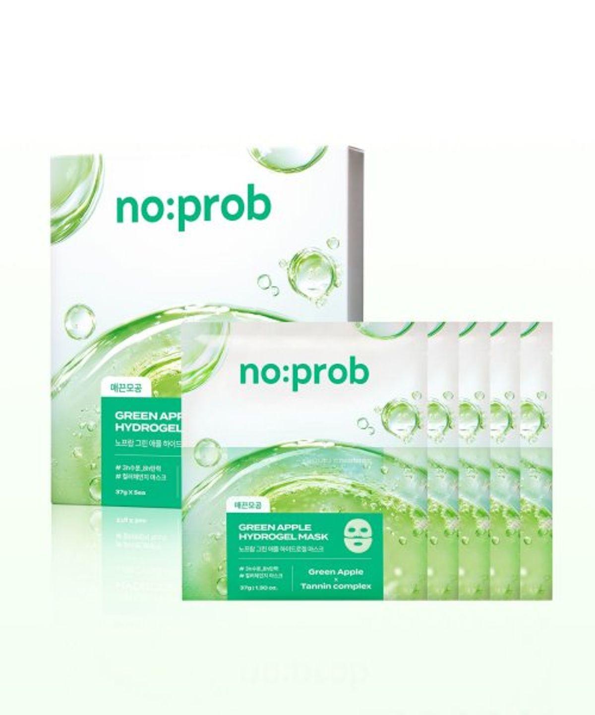 No-prop Green Apple Hydrogel Mask 5 Sheets