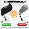 Xiaomi Golf Club with See Through Window 10Pcs Golf Covers Golf Wedge Headcovers Clear Visible Head Covers Golf Accessories for Putters