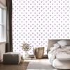 Heart Wallpaper White, Lavender, Purple and Light Gray 50x1000