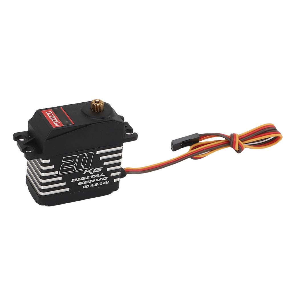 Digital Servo Copper Gear Aluminium Alloy Housing 180 degrees  Control Angle Servo for 1 8 1 10 1 12 RC Car Truck