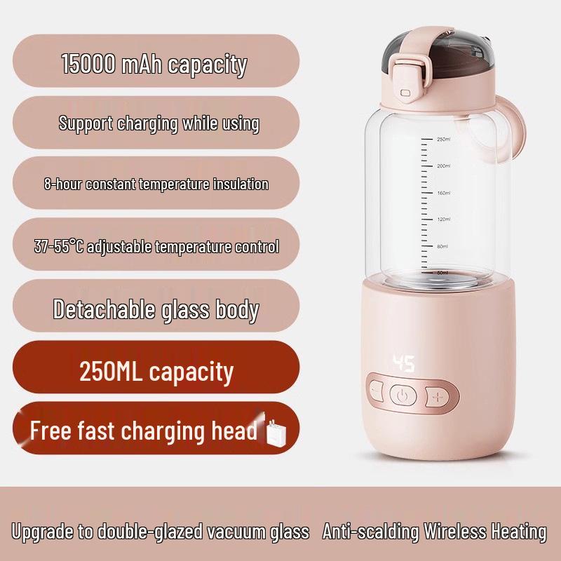 Bao Di Ni Portable Wireless Baby Formula Kettle - Constant Temperature Water & Mixing Cup
