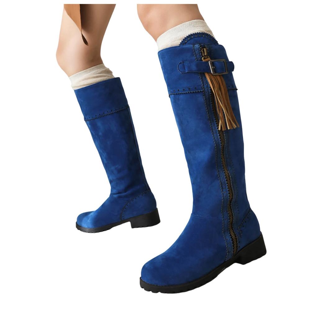 Women Boots Mid Calf Wide Calf Women’S Tall Block Heel Boots Fashion Boot Suitable For Girls To Wear In And Shoes For Woman