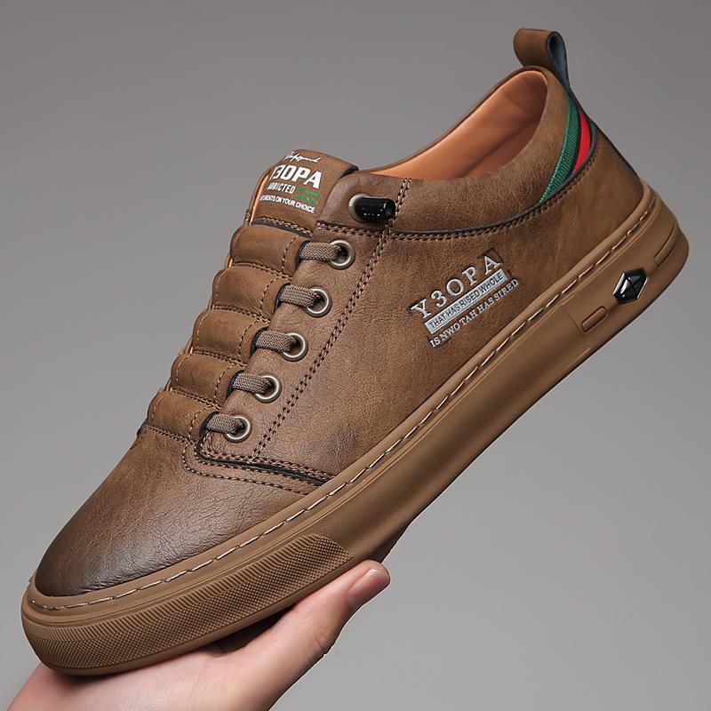 Mode 2024 Sommer Neuer Trend Vielseitige Freizeitschuhe Herren Sport Kleine Weiße Flache Schuhe