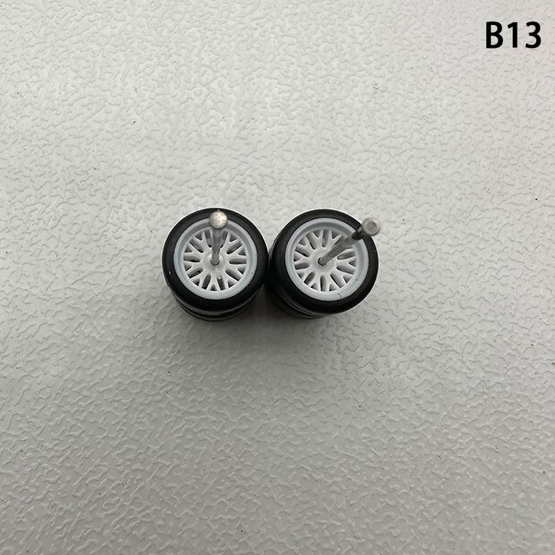 Yenilikçi Abs Temel Modifiye Parçalar Araç Oyuncak Hotwheels Tomica Mini Gt İçin 1 Set 1/64 Model Araba Lastikleri Kauçuk Lastikli