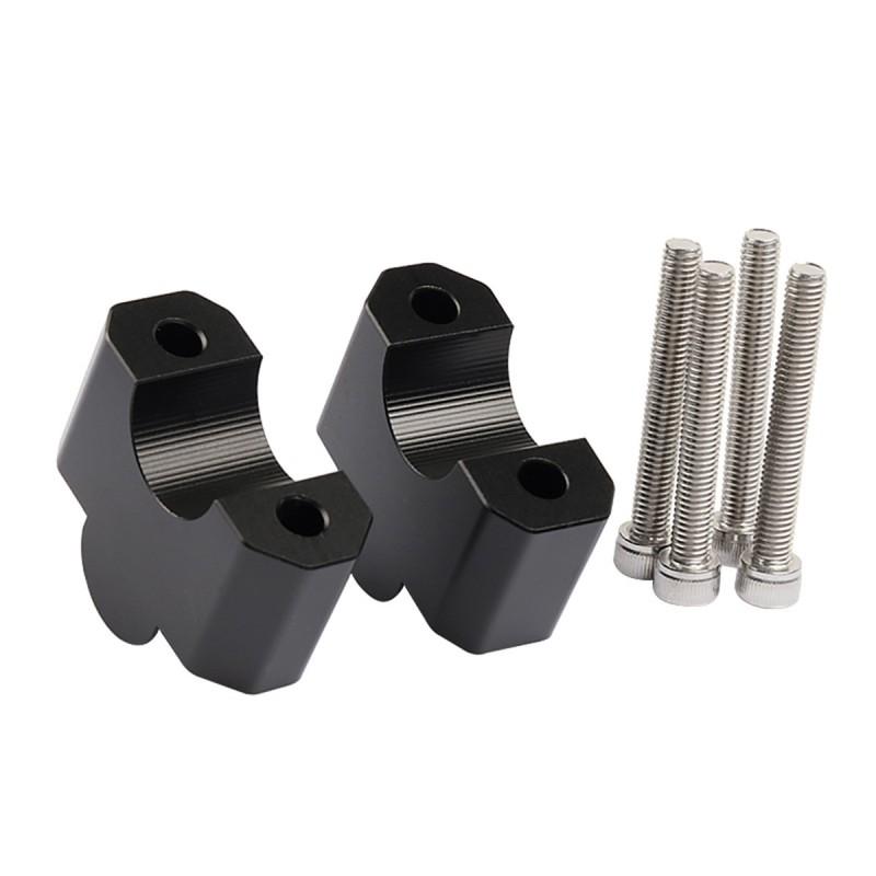 Motorcycle Handlebar Risers CFMOTO 700CLX Adjustable Height Extension Kit Black Universal Fit