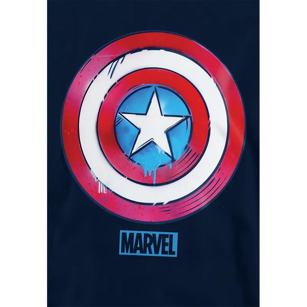 Captain America Childrens/Kids Drip Shield Pull Over Hoodie