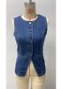 European & American Retro Sleeveless Denim Jacket for Women