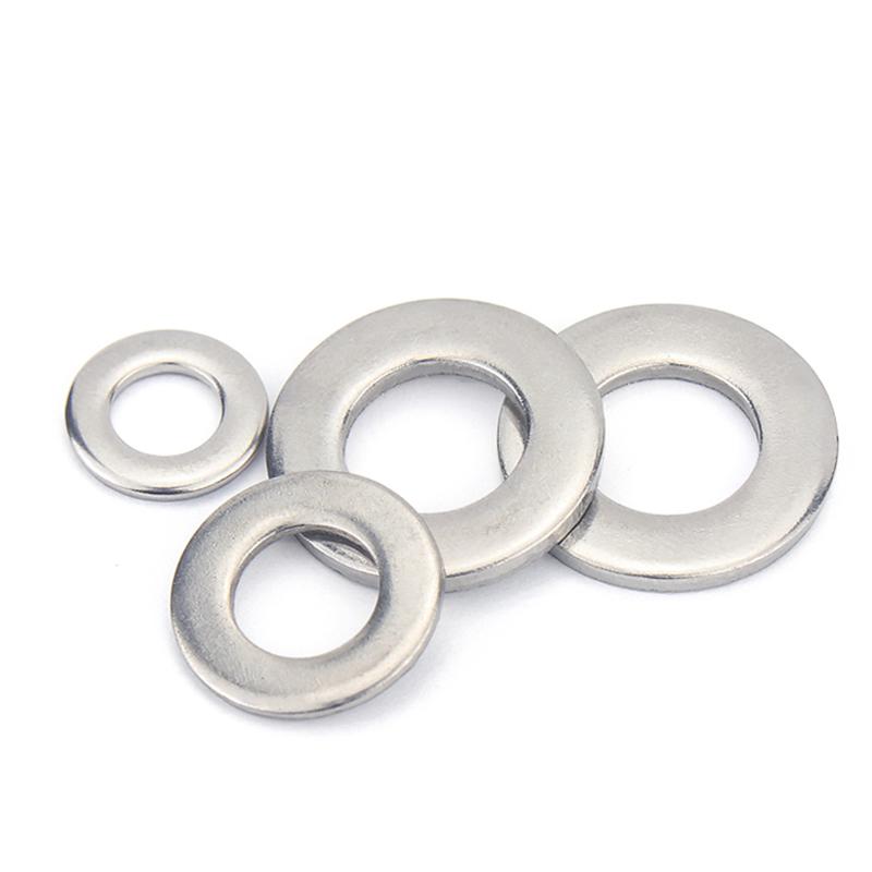 1-50pcs A4 316 Stainless Steel Metal Ring Shim M1.6 M2 M2.5 M3 M4 M5 M6 M8 M10 M12 M14~M24 Flat Wafer Washer Gasket Fastener