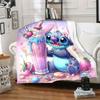 1pc Stitch Printing Blanket - Soft, All-Season Throw for Office Blanket, Personalized Gift with Adorable Cartoon Design