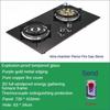 4.5KW Household Flippable Gas Cooker Desktop Embedded Dual-purpose Nine Chamber Strong Fire Stove Kitchen Cooking Utensils