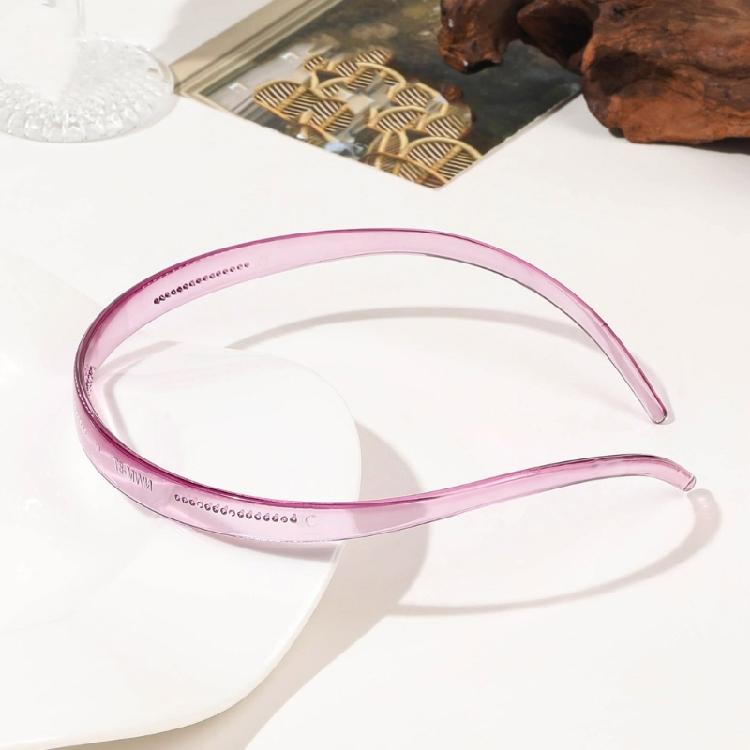 Multi Purpose Hair Grip Set Of 6 Headbands Textured Edges Lightweight Resin Material For Sports Work Long Hair Care