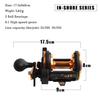 Trolling Fishing Reel Drum Fishing Wheel 6.1 :1 High Speed Gears 3 Ball Bearings
