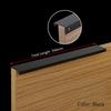 KAK Gold Silver Black Hidden Cabinet Handles Zinc Alloy Kitchen Cupboard Pulls Drawer Knobs Furniture Door Handle Hardware